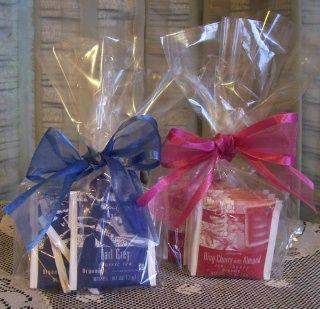8 Tea Bags Bing Cherry Almond Favors-Roses And Teacups