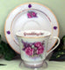 Aunt Personalized Porcelain Tea Cup (teacup) and Saucer-Roses And Teacups