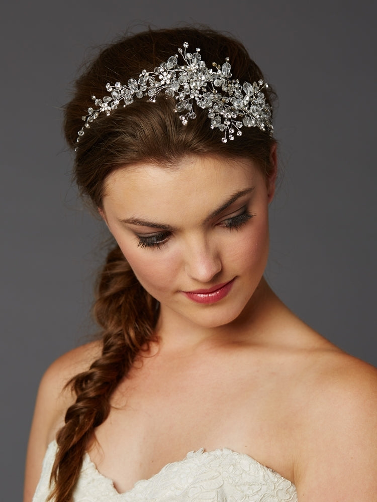 Best-Selling Wedding Hair Vine with Lavish Crystals Sprays 4380H-CR-S