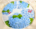Blue Hydrangea and Butterflies Porcelain Teacups Case Includes 24 Tea Cups & 24 Saucers