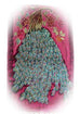 Burgundy Handmade Hand Beaded Silk Velvet Oblong Peacock Shawl