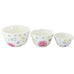 Butterflies and Hydrangeas Porcelain Mixing Bowls Set of 3