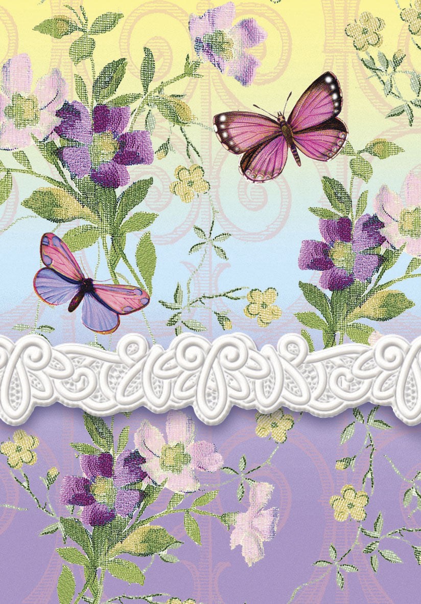 Carol Wilson Charlotte's Butterflies Mini Embossed Purse Notepad