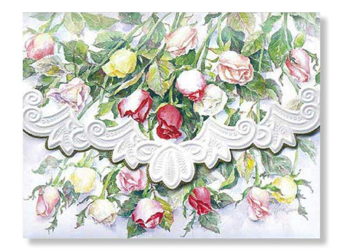 Carol Wilson Long Stemmed Roses Note Card Portfolio
