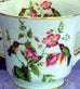 Catherine Hand Decorated Porcelain Tea Cups (Teacups) and Saucers Set of 2 - 30 Patterns Available