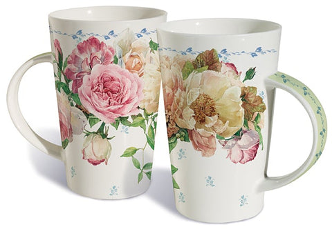 Cottage Roses Porcelain Mug