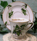 Daughter Personalized Porcelain Tea Cup (teacup) and Saucer-Roses And Teacups