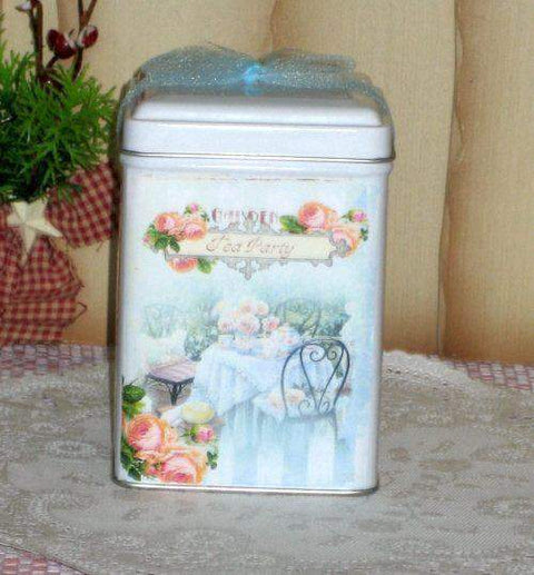 Garden Tea Tea Tin with 6 matching Tea Bags