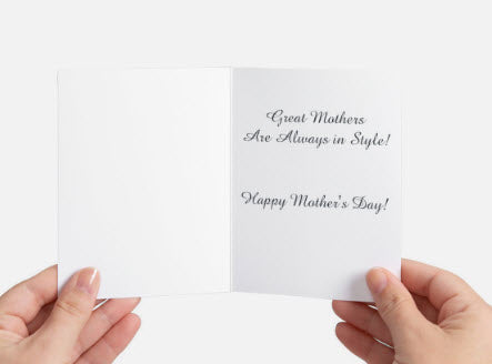 Great Mothers Are Always in Style Mother's Day Card
