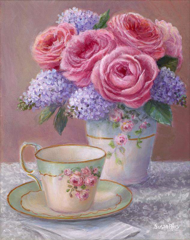 Heirloom Tea Susan Rios Keepsake Tea Art