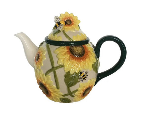 Hello Yellow Sunflower Novelty Teapot