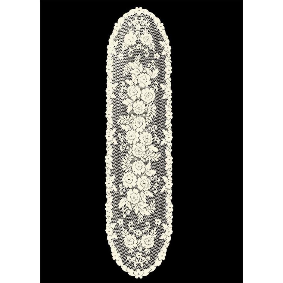 Heritage Lace Victorian Rose 13 x 54 Lace Table Runner