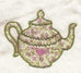 I Love Tea Embroidered and Appliqueed Tea Towels
