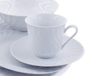 Imperial White Teacups Case of 24 Inexpensive Porcelain Tea Cups and Saucers