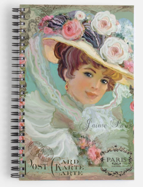 J'aime Paris Spiral Notebook Journal