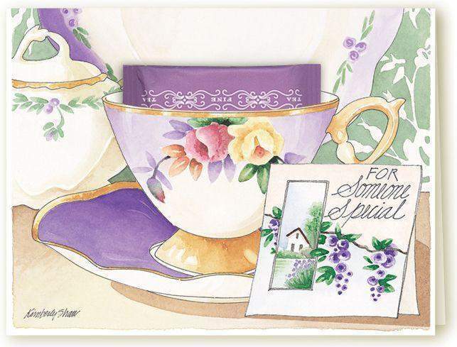Kimberly Shaw For Someone Special Tea Card - Blank Inside