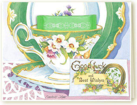 Kimberly Shaw Good Luck Teacup Card