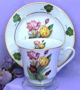 Laurel Tea Cups (Teacups) and Saucers Set of 2 Choose from 30 Patterns
