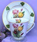 Laurel Tea Cups (Teacups) and Saucers Set of 2 Choose from 30 Patterns