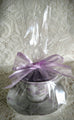 Lovely Lavender Floral and Butterflies Tea Cup Candle - 2 Gifts in 1!!