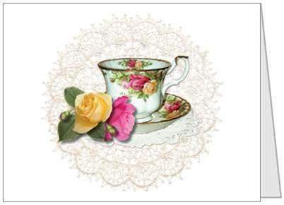 Old Country Roses Note Cards