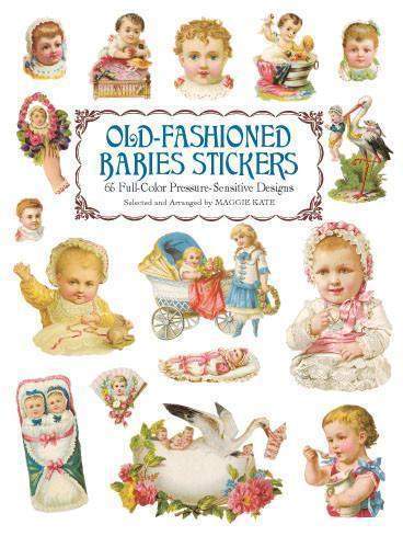Old Fashioned Victorian Baby Stickers Large Sticker Book