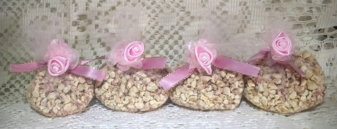 Pink Roses and Pearls Sachets Set of 4
