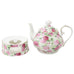 Pink Summer Rose Chintz Teapot and Warmer Set-Roses And Teacups