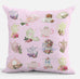 Pink Teapot and Tea Cup Accent Pillow 18 x 18