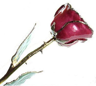 Romantic Long Stemmed Forever Lasting Rose - Beating Hearts - Perfect for Valentines Day and Mothers Day