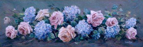 Roses and Hydrangeas Susan Rios Keepsakes 4 x 12
