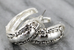 Scrolling Silver Spoon Style Hoop Earrings - Only 3 Left!