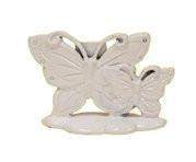 Set of 12 Place Card Holders - White Butterfly