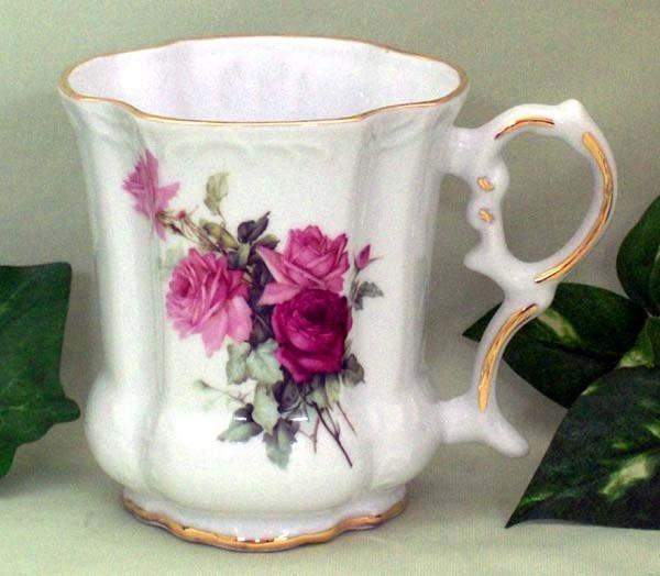 Set of 2 Olympia Rose Victorian Tankards Floral Mugs