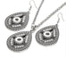 Snap Jewel Vintage Necklace and Earring Set with 3 Sets of Jewels