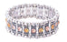 Sparkling Topaz Crystal and Bead Stretch Bracelet - Hurry Just 1 Available!