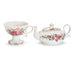 Summertime Red and Pink Roses Porcelain Tea For One - Only 1 Left!