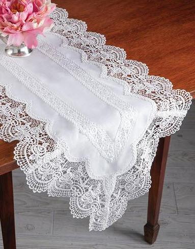 Sweetbriar Lace Table Runner 16X72