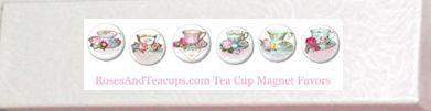 Tea Cup Magnet Favors