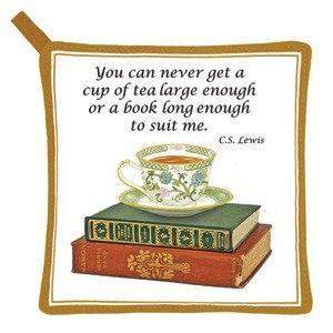 Tea Cup on Books Potholder