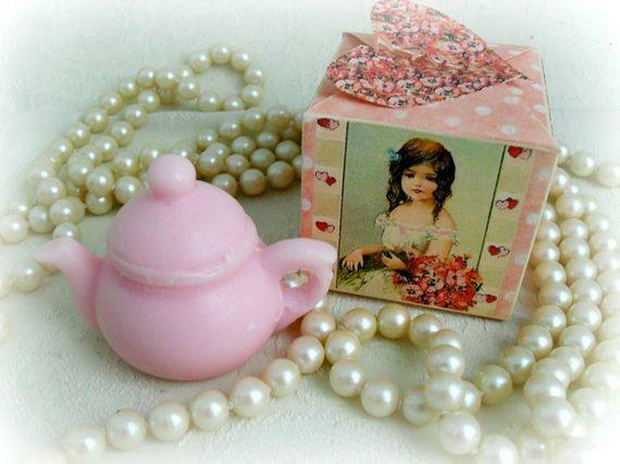 Teapot Soap Favors in Gift Box 6 Boxes