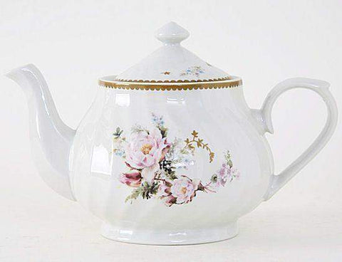 Timeless Rose Porcelain Discount Teapot