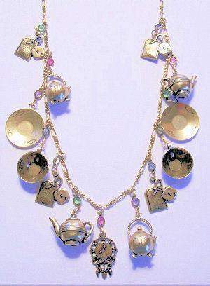 Victorian Tea Time Charm Necklace