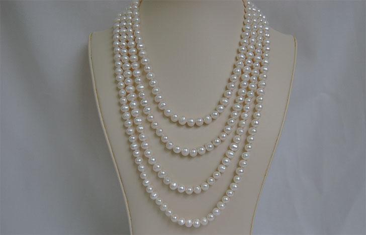 White Freshwater Pearl Necklace PN112