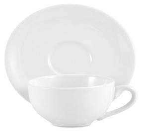 Windsor Ceramic Tea Cups And Saucers Set of 3 - White