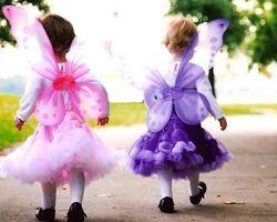 Pretty Little Girls Dress Up Pixie Wings - Purple