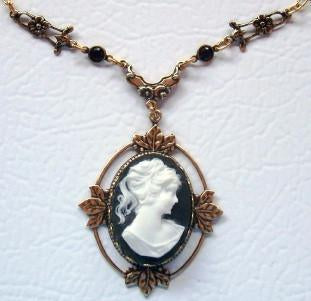 Cameo Jewelry Including Cameo Earrings Cameo Bracelets Cameo Necklaces-Roses And Teacups