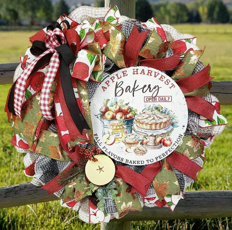 Apple Harvest Bakery Fall Wreath