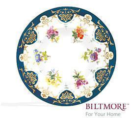 Biltmore Vanderbilt Porcelain 10.5" Gold Trimmed Plate