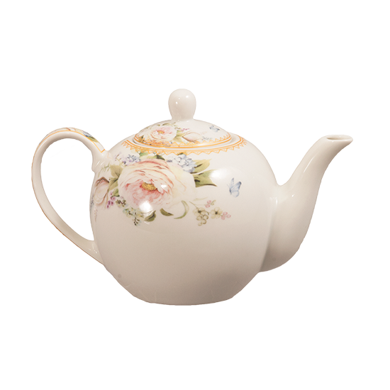 Blush Pink Rose Bouquet Bulk Porcelain Discount Teapot-Roses And Teacups